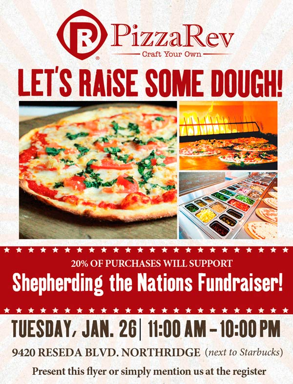 PizzaRev Fundraiser Jan. 26th