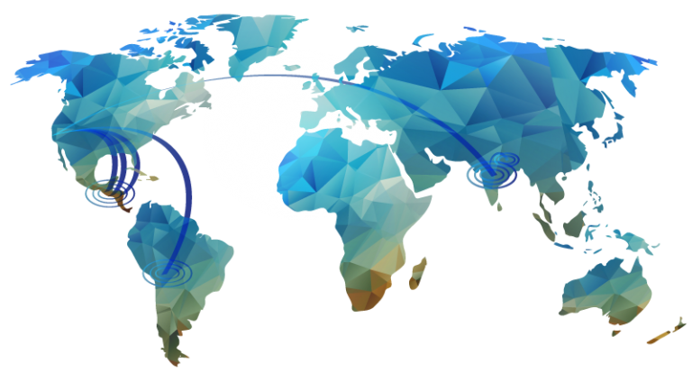world map showing STN missions work