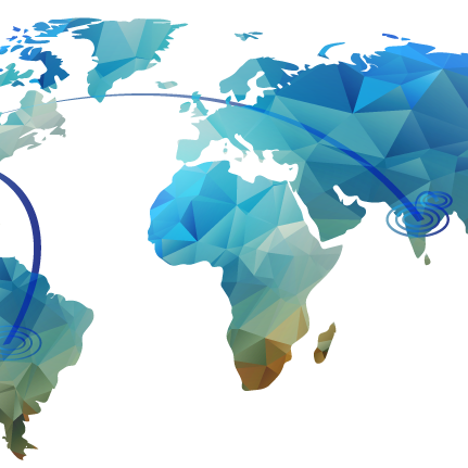 world map showing STN missions work